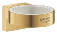 Set dozator sapun Grohe Selection 41028GN0, include suport 41027GN0, fixare ascunsa, montare pe perete, mat, auriu