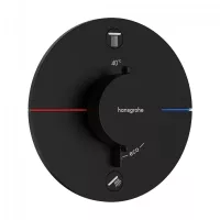 Sistem de dus Hansgrohe ShowerSelect, incastrat, termostat, 260 mm, 1 functie, mat, negru, 15554670-2ST