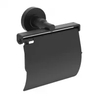 Suport hartie igienica Ideal Standard IOM, pe perete, metal, mat, negru, A9127XG