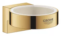 Suport Grohe Selection, pe perete, pentru pahar/dozator, metal, lucios, auriu, 41027GL0
