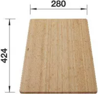 Tocator Blanco, 280 x 424 mm, bambus, maro, 239449