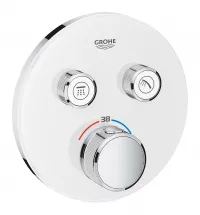 Unitate comanda Grohe SmartControl, termostat, 2 iesiri, necesita valva, alb, 29151LS0