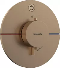 Unitate comanda Hansgrohe ShowerSelect, 1 iesire, termostat, necesita valva, mat, bronz, 15553140