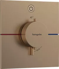 Unitate comanda Hansgrohe ShowerSelect, 1 iesire, termostat, necesita valva, mat, bronz, 15571140