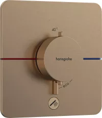 Unitate comanda Hansgrohe ShowerSelect, 1 iesire/1 consumator, termostat, necesita valva, mat, bronz, 15589140