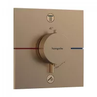 Unitate comanda Hansgrohe ShowerSelect, 2 iesiri, termostat, necesita valva, mat, bronz, 15572140