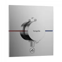 Unitate comanda Hansgrohe ShowerSelect Comfort, 1 iesire, 1 consumator, termostat, necesita valva, crom, 15575000