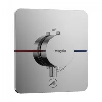 Unitate comanda Hansgrohe ShowerSelect Comfort, 1 iesire, 1 consumator, termostat, necesita valva, crom, 15589000