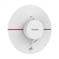 Unitate comanda Hansgrohe ShowerSelect Comfort, 1 iesire, 1 consumator, termostat, necesita valva, mat, alb, 15562700