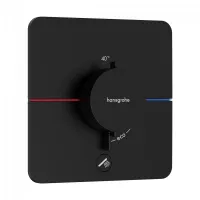 Unitate comanda Hansgrohe ShowerSelect Comfort, 1 iesire, 1 consumator, termostat, necesita valva, mat, negru, 15589670