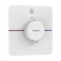 Unitate comanda Hansgrohe ShowerSelect Comfort, 1 iesire, termostat, necesita valva, mat, alb, 15581700