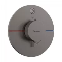 Unitate comanda Hansgrohe ShowerSelect Comfort, 1 iesire, termostat, necesita valva, mat, antracit, 15553340