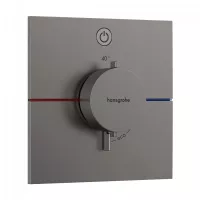 Unitate comanda Hansgrohe ShowerSelect Comfort, 1 iesire, termostat, necesita valva, mat, antracit, 15571340