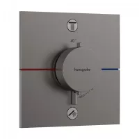 Unitate comanda Hansgrohe ShowerSelect Comfort, 2 iesiri, termostat, necesita valva, mat, antracit, 15572340