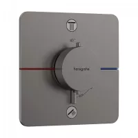 Unitate comanda Hansgrohe ShowerSelect Comfort, 2 iesiri, termostat, necesita valva, mat, antracit, 15583340
