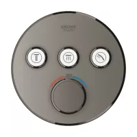 Unitate control Grohe Grohtherm Smartcontrol 29121AL0, 3 iesiri, termostat, necesita set fixare, mat, grafit