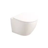 Vas WC Fluminia Alfonzo, suspendat, Rimless, capac SoftClose, alb, B2330BD-2
