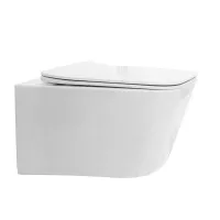 Vas WC Fluminia Paris, suspendat, Rimless, capac SoftClose, alb, B2350
