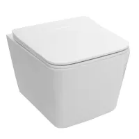 Vas WC Fluminia Paris, suspendat, Rimless, capac SoftClose, alb, B2350