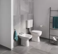 Vas WC Grohe Bau Ceramic, pe podea, Rimless, fara capac/rezervor, alb, 39430000