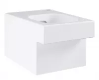 Vas WC Grohe Cube 3924500H, suspendat, evacuare orizontala, Rimless, PureGuard, antibacterian, alb