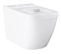 Vas WC Grohe Euro Ceramic 39338000, montare pe podea, evacuare orizontala/verticala, Rimless, fixare ascunsa, Triple Vortex, alb