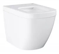 Vas WC Grohe Euro Ceramic 39339000, montare pe podea, evacuare orizontala, pentru rezervor incastrat, Triple Vortex, Rimless, alb