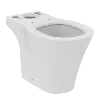 Vas WC Ideal Standard Connect Air E009701, montare pe podea, evacuare orizontala, pentru rezervor aparent, Aquablade, alb