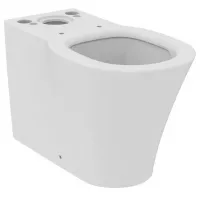 Vas WC Ideal Standard Connect Air E013701, montare pe podea, evacuare orizontala, pentru rezervor aparent, Aquablade, alb
