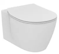 Vas WC Ideal Standard Connect E771801,  suspendat, evacuare orizontala, pentru rezervor incastrat, fixare ascunsa, alb