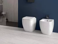 Vas WC Rak Ceramics Metropolitan, pe podea, fara capac, alb, MEWC00001