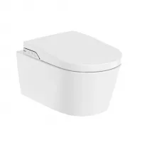 Vas WC Roca In Wash, suspendat, bideu electric, Rimless, capac SoftClose, alb, A803060001