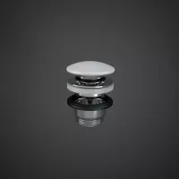Ventil Rak Ceramics DUO000500A, 1 1/4'', universal, push to open, mat, alb