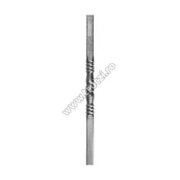 22814 MONTANT DIN TEAVA SECT. 40X40X1.2MM, H 1000MM