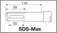 BURGHIU SDS MAX MAKITA 20x 540MM * D-33984