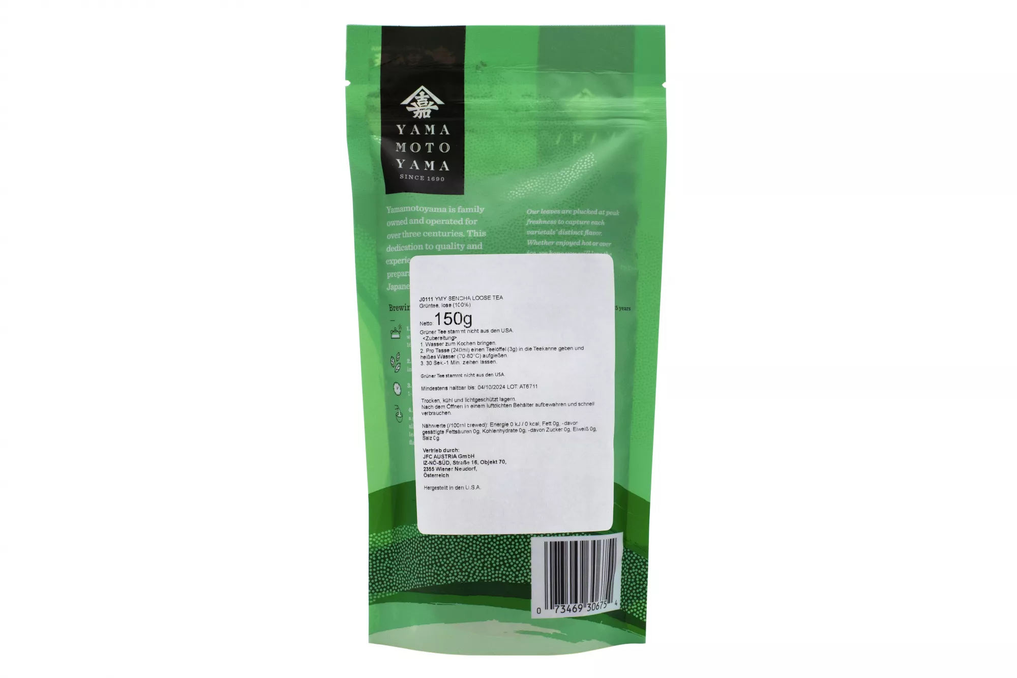 Produse uscate Ceai verde Sencha Yamamotoyama 150 gr J0111 Y