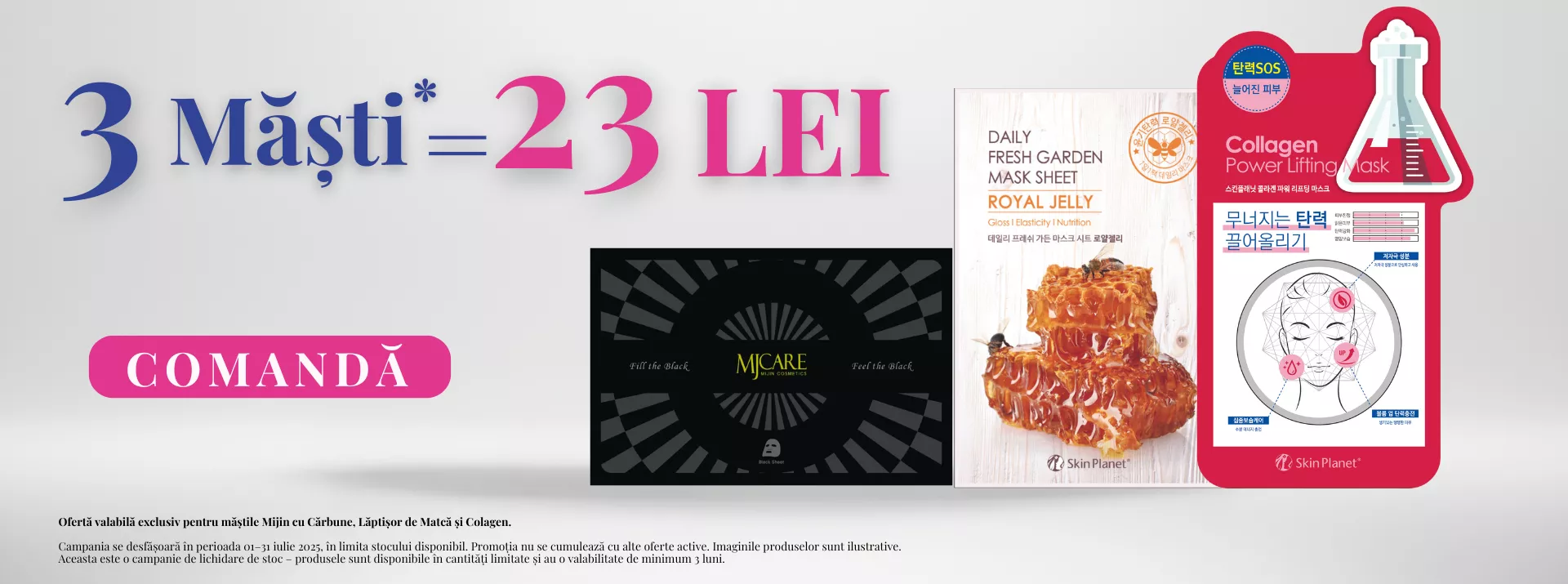 3 masti la 23 de lei