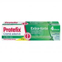 Cremă adezivă Extra-Forte pentru proteze dentare cu Aloe Vera