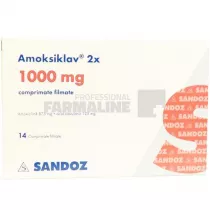 AMOKSIKLAV 2 x 1000 mg x 14 COMPR. FILM. 1000mg LEK PHARMACEUTICALS - SANDOZ