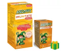 Ascovit Pachet Imunitate Sirop 150 ml + Ascovit Vitamina C cu aroma de portocale 100 mg 60 comprimate