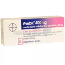 AVELOX« 400 mg X 5 COMPR. FILM. 400mg BAYER AG