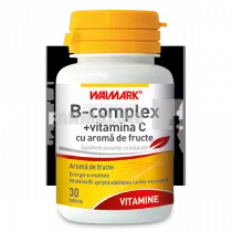 B Complex + Vitamina C cu aroma de fructe 30 tablete