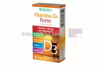 Beres Vitamina D3 Forte 3000 UI 30 comprimate