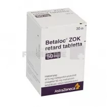 BETALOC R ZOK 50 mg x 30 COMPR. FILM. ELIB. PREL. 50mg ASTRAZENECA AB