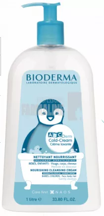 Bioderma Abcderm Cold Cream Crema spalare 1000 ml