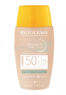 Bioderma Photoderm Nude Touch Mineral Fluid SPF50 Tres claire/ Foarte deschis 40 ml