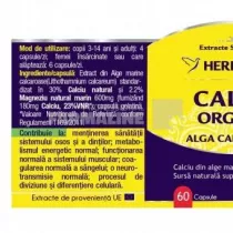 Calciu Organic cu alga calcaroasa 60 capsule