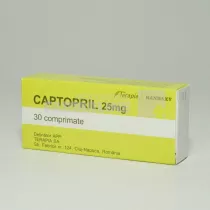 CAPTOPRIL 25 mg x 30 COMPR. 25mg TERAPIA SA