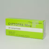 CAPTOPRIL 50 mg x 30 COMPR. 50mg TERAPIA SA