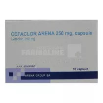 CEFACLOR ARENA 250 mg x 10 CAPS. 250mg ARENA GROUP SA
